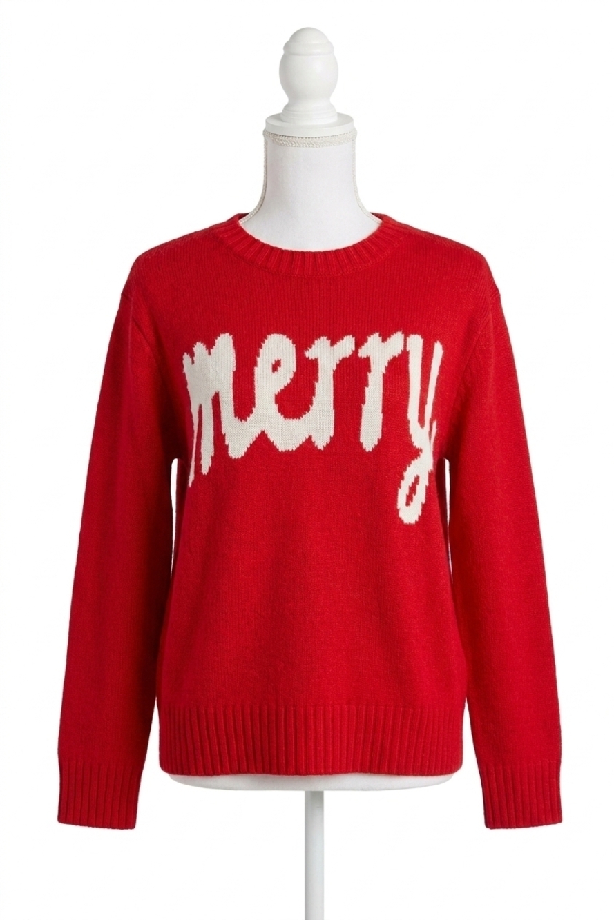 NEW PANACHE merry sweater in red